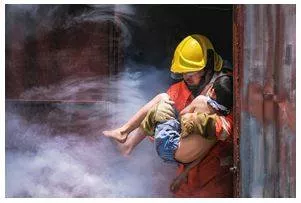 Rescued - Save (someone) from a dangerous or difficult situation. (बचाव) 