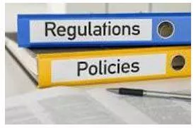 Regulated - A rule or directive made and maintained by an authority.  (नियमों) 