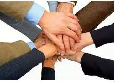 Coalition - A temporary alliance for combined action, especially of political parties forming a government. (गठबंधन)