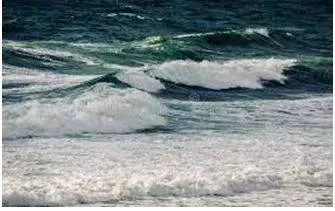 Surge - Increase suddenly and powerfully. (बढ़ती) 