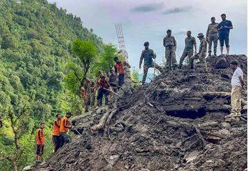 Landslide kills family of seven  floods wash away four in j&k