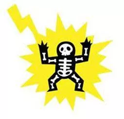 Struck - Hit forcibly and deliberately with one's hand or a weapon or other implement.