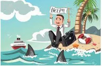 Stranded - Unable to leave somewhere because of a problem such as not having any transport or money.