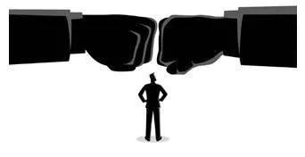 Clashes - Meet and come into violent conflict. (टकराना)