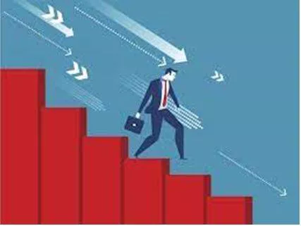 Recedes - A period of temporary economic decline during which trade and industrial activity are reduced, generally identified by a fall in GDP in two successive quarters. (मंदी)