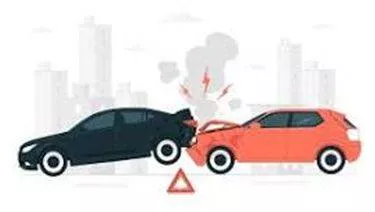 Collision - An accident that happens when two vehicles hit each other with force. (टक्कर) 