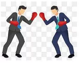 Confronted - Come face to face with (someone) with hostile or argumentative intent. (सामना होना) 