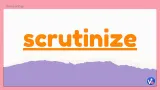 Scrutinize