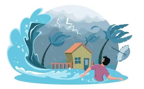 Surge - A sudden powerful forward or upward movement; a strong, fast increase.