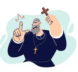 Anathema - Something or someone that one strongly dislikes or detests; a formal curse by a religious authority.