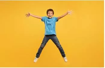 Ebullient - Cheerful and full of energy; overflowing with enthusiasm (उत्साही / जोश से भरा हुआ)