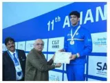 Srihari nataraj wins his 5th medal  rohit b benedicton clinches silver in 50m butterfly