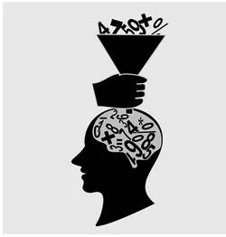 Inculcate - To instill (an idea, attitude, or habit) in someone by persistent instruction.