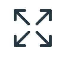 Dilate - Make or become wider, larger, or more open.