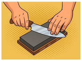 Hone - Sharpen (a blade) or refine and improve (a skill, talent, or quality). (निखारना / धार देना)