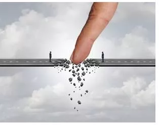 Impede - To delay or prevent someone or something by obstructing them; hinder. (बाधा डालना / रोकना)
