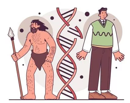 Atavistic - Relating to or characterized by reversion to something ancient or ancestral. (पूर्वजों से संबंधित / आदिम)