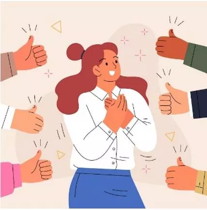 Laudatory - Expressing praise or admiration. (प्रशंसात्मक, स्तुतिपूर्ण)