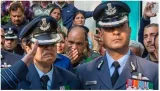 Tejas crash wg cdr namansh syal gets heartbreaking goodbye from iaf officer wife honoured with gun salute