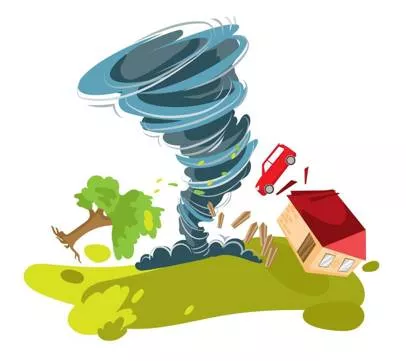 Catastrophe - A sudden event causing great damage, suffering, or destruction; a disaster. (विपत्ति / महाविनाश / बड़ी आपदा)
