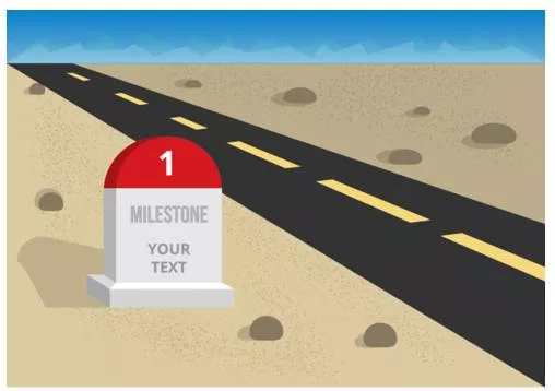 Milestone - An important event, achievement, or stage in the development of something; a significant point in progress.