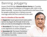 Assam proposes jail term heavy fines for polygamy