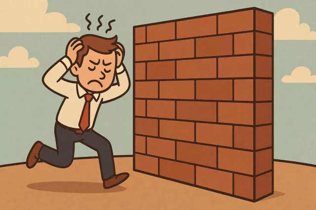 Stymie - To prevent or block progress; to hinder or obstruct. (रोक देना)