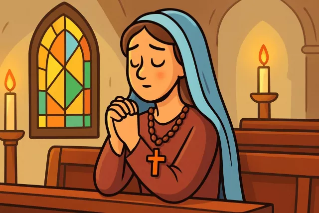 Devout - Deeply religious or sincerely committed to a belief or purpose.