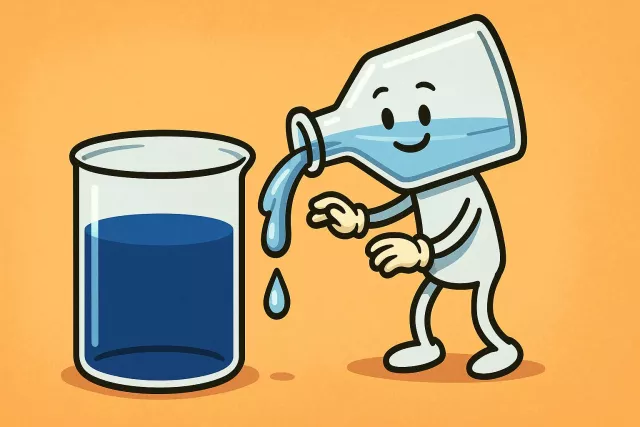 Dilute - Make a liquid thinner or weaker by adding another substance (usually water); make something weaker in force, value, or effectiveness.