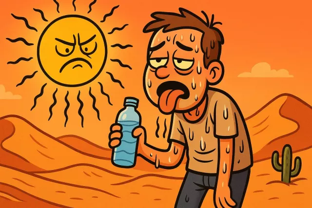 Torrid - Very hot and dry; also used for something full of strong emotion or difficulty. (bahut zyada garm ya bahut intense/mushkil)