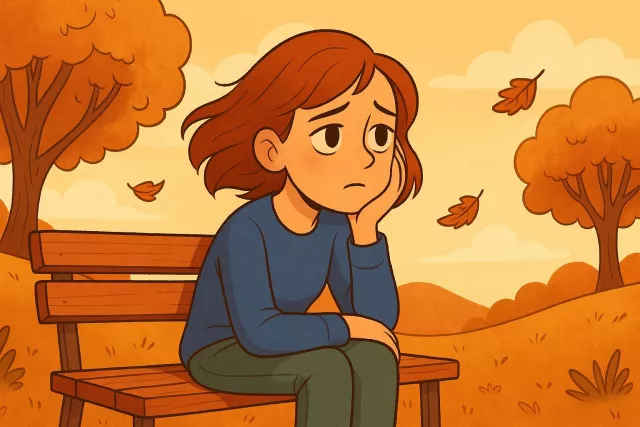 Wistful - Having or showing a feeling of vague or regretful longing; sadly thoughtful. (????????????? ????, ???????)