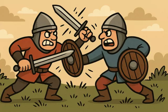 Skirmish - A brief, minor fight or battle, especially between small groups; a slight conflict or dispute. (???? ????, ????? ??????)
