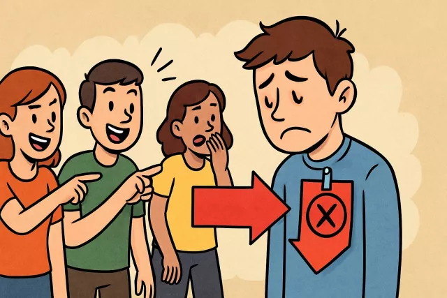 Stigma - A mark of shame or disapproval that affects a person’s reputation; strong social disapproval of something. (कलंक, बदनामी)