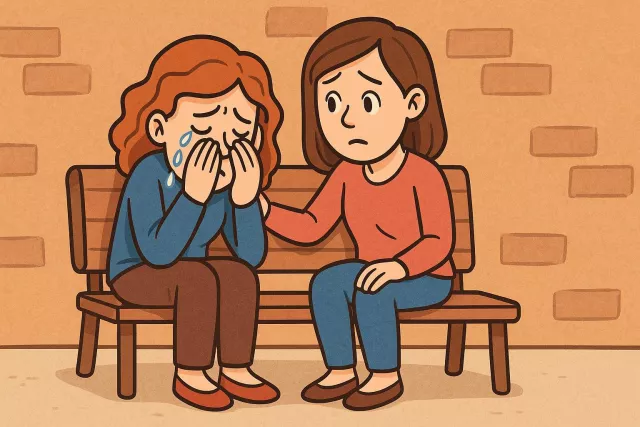 Commiserate - To express or feel sympathy or pity; to share in someone’s sorrow or disappointment. (संवेदना प्रकट करना, दुख में साझेदार होना)