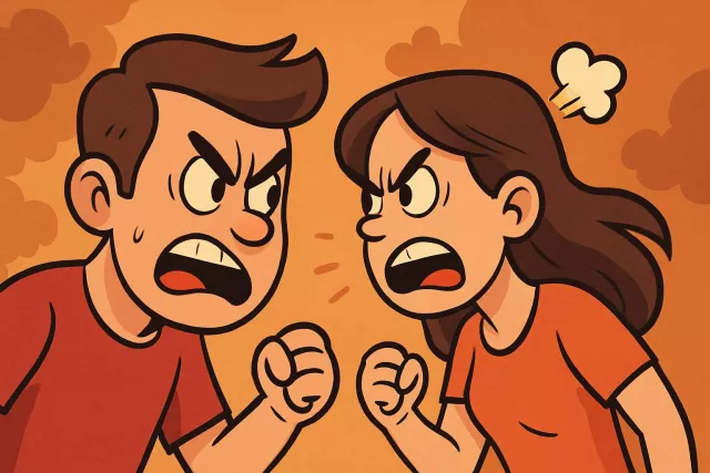 Animosity - Strong hostility or hatred; a feeling of active dislike towards someone. (द्वेष, शत्रुता, गहरी नफ़रत)