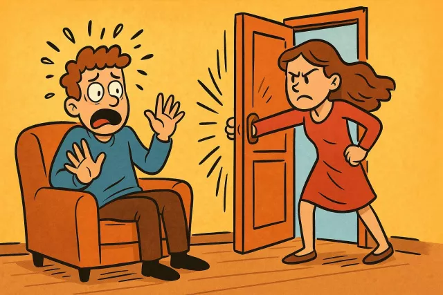 Perturb - To make someone anxious, upset, or unsettled; to disturb or trouble the mind. (??????? ????, ????? ????)