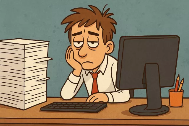 Tedium - The state of being bored, monotonous, or tiresome; long and repetitive boredom. (उबाऊपन, नीरसता)