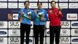 Issf world cup final suruchi singh phogat leads indian 1 2 in women s 10m air pistol event