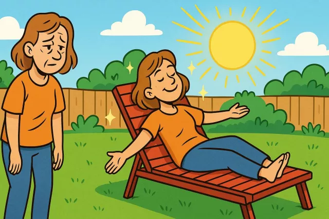 Rejuvenate - To make someone or something look or feel younger, fresher, or more energetic; to restore to a good condition. (पुनर्जीवित करना, तरोताजा करना)