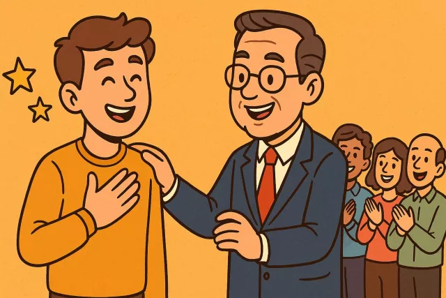 Commend - To praise someone or something formally or officially; to speak favorably of; to recommend as worthy. (??????? ????, ??????? ????)