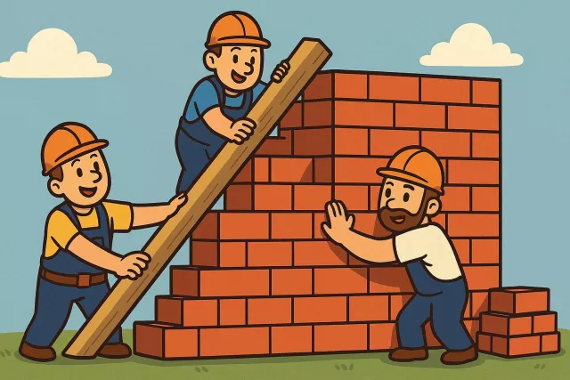 Reinforce - To make something stronger or more effective, especially by adding support, resources, or additional evidence. (मजबूत करना, सुदृढ़ करना)