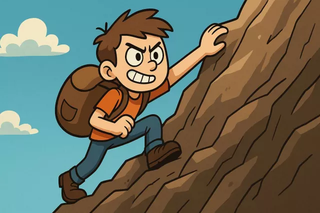 Gumption - Courage and boldness to take initiative; practical intelligence or resourcefulness in dealing with situations. (साहस और समझदारी से पहल करने की क्षमता)