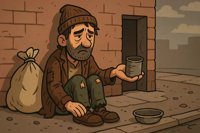Destitute - Extremely poor and lacking the basic necessities of life.
