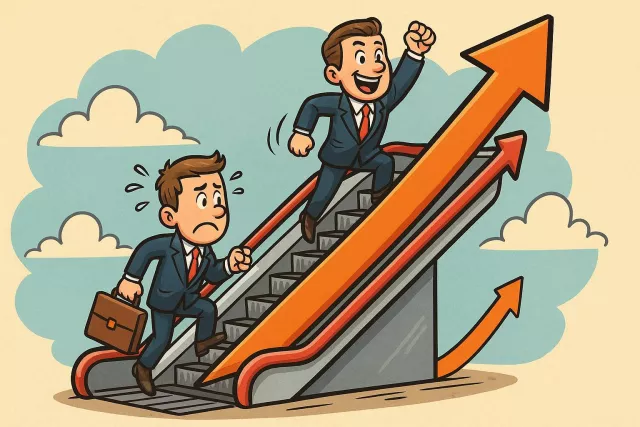 Escalate - To increase or intensify in extent, seriousness, or scope; to make something rise to a higher level.