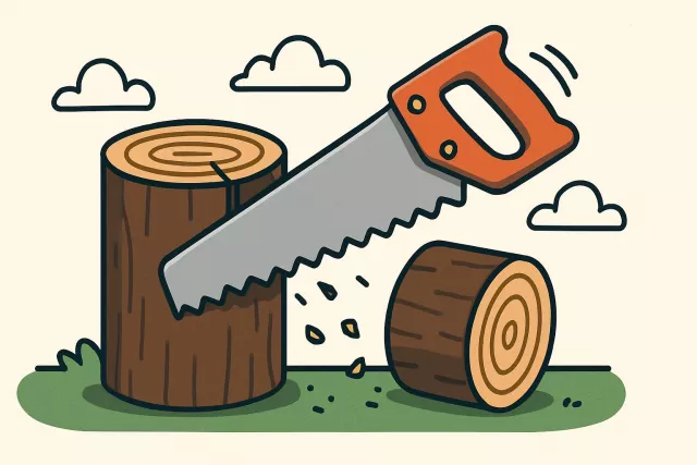 Truncate - To shorten something by cutting off a part, especially the end. (काटकर छोटा करना)