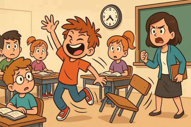 Disruptive - Causing disturbance or interruption; creating a sudden break in normal activity. (व्यवधान पैदा करने वाला)
