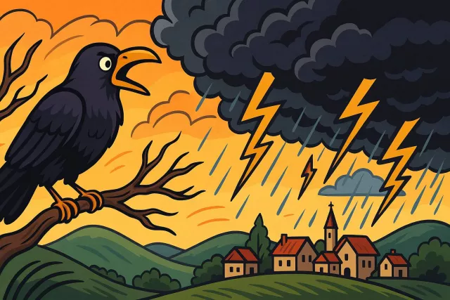 Harbinger - A person or thing that signals the approach of something (often something important or unpleasant). (अग्रदूत / पूर्वसूचक)