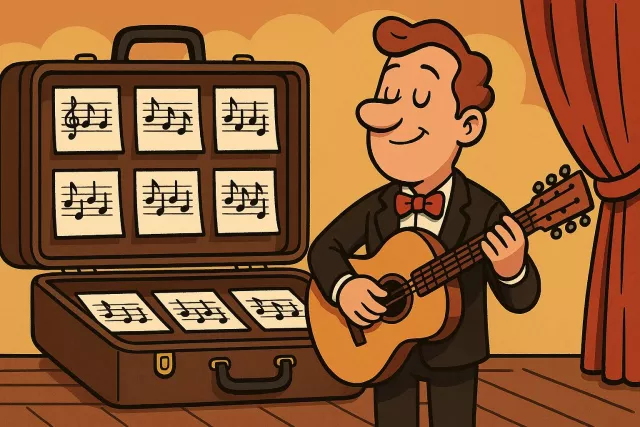 Repertoire - The complete range of skills, methods, or pieces of work that someone can perform or regularly use. (कौशल या रचनाओं का संग्रह)