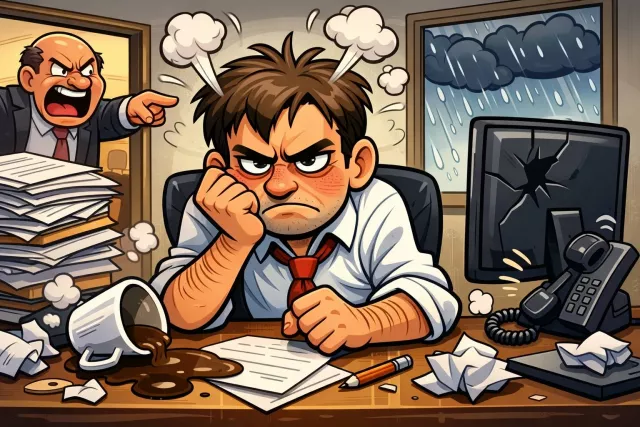 Disgruntled - Annoyed or dissatisfied, especially because expectations were not met. (असंतुष्ट)