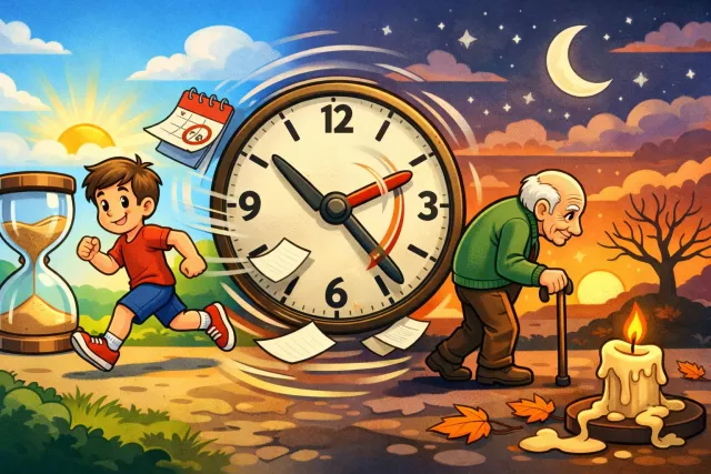 Elapse - (Of time) pass or go by. (बीता जाना)